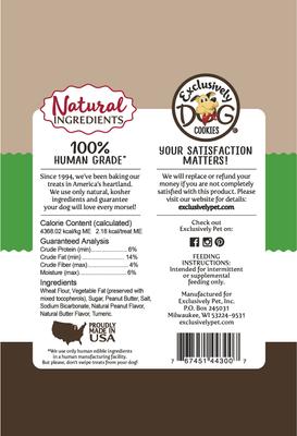 Show full view: Exclusively Dog Best Buddy Bits Peanut Butter Flavor Dog Treats, 5.5-oz bag slide 3 of 7