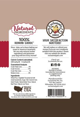 Show full view: Exclusively Dog Best Buddy Bones Beef & Liver Flavor Dog Treats, 5.5-oz bag slide 3 of 6