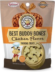 Exclusively Dog Best Buddy Bones Chicken Flavor Dog Treats, 5.5-oz bag