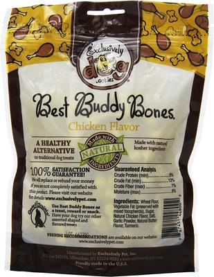 Show full view: Exclusively Dog Best Buddy Bones Chicken Flavor Dog Treats, 5.5-oz bag slide 3 of 9