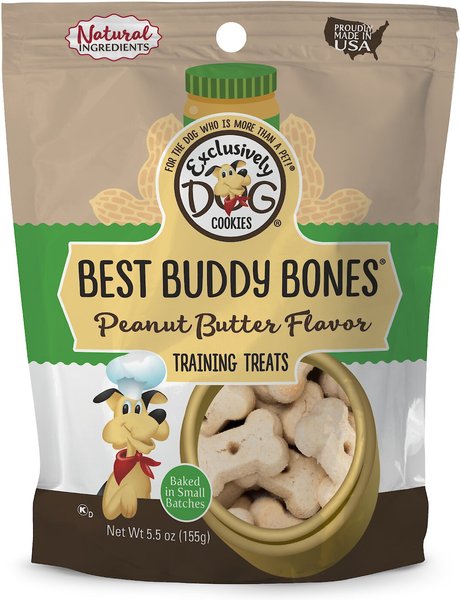 EXCLUSIVELY DOG Best Buddy Bones Peanut Butter Flavor Dog Treats