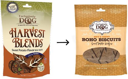 Show full view: Exclusively Dog Boho Biscuits Sweet Potato Flavor Soft & Chewy Dog Treats, 7-oz bag slide 3 of 10