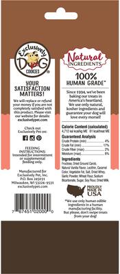 Show full view: Exclusively Dog Carob Sandwich Cremes Dog Treats, 8-oz bag slide 3 of 7