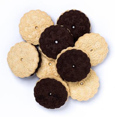 Show full view: Exclusively Dog Carob & Vanilla Duplex Sandwich Cremes Dog Treats, 8-oz bag slide 4 of 6