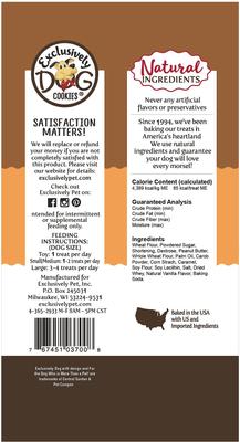Show full view: Exclusively Dog Peanut Butter & Carob Flavor Sandwich Cremes Dog Treats, 8-oz bag slide 3 of 6