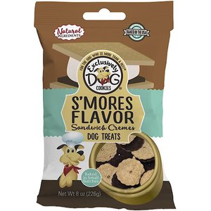 Exclusively Dog S'mores Sandwich Cremes Dog Treats, 8-oz bag