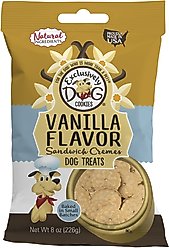 Exclusively Dog Vanilla Sandwich Cremes Dog Treats, 8-oz bag