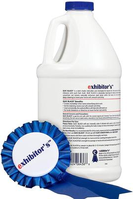 Show full view: Exhibitor's Quic Black Dark Intensifier Pet Shampoo, 64-fl oz bottle slide 2 of 3