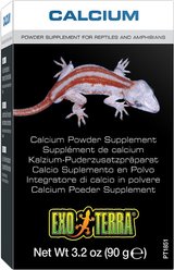 Exo Terra Calcium Powder Reptile & Amphibian Supplement, 3.2-oz box