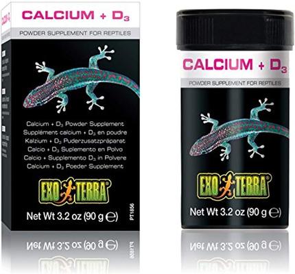Show full view: Exo Terra Calcium + Vitamin D3 Powder Reptile Supplement, 3.2-oz box slide 4 of 6