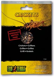 Exo Terra Crickets Vacuum Packed Reptile Food, 0.53-oz bag