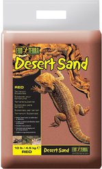 Exo Terra Desert Sand Terrarium Reptile Substrate, Red, 10-lb bag