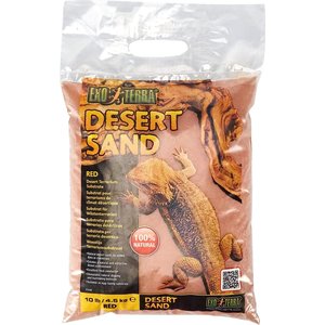 Exo Terra Desert Sand Terrarium Reptile Substrate, Red, 10-lb bag