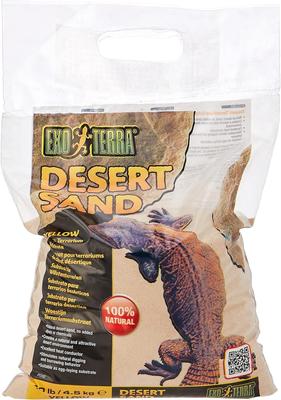 Show full view: Exo Terra Desert Sand Terrarium Reptile Substrate, Yellow, 10-lb bag slide 2 of 7