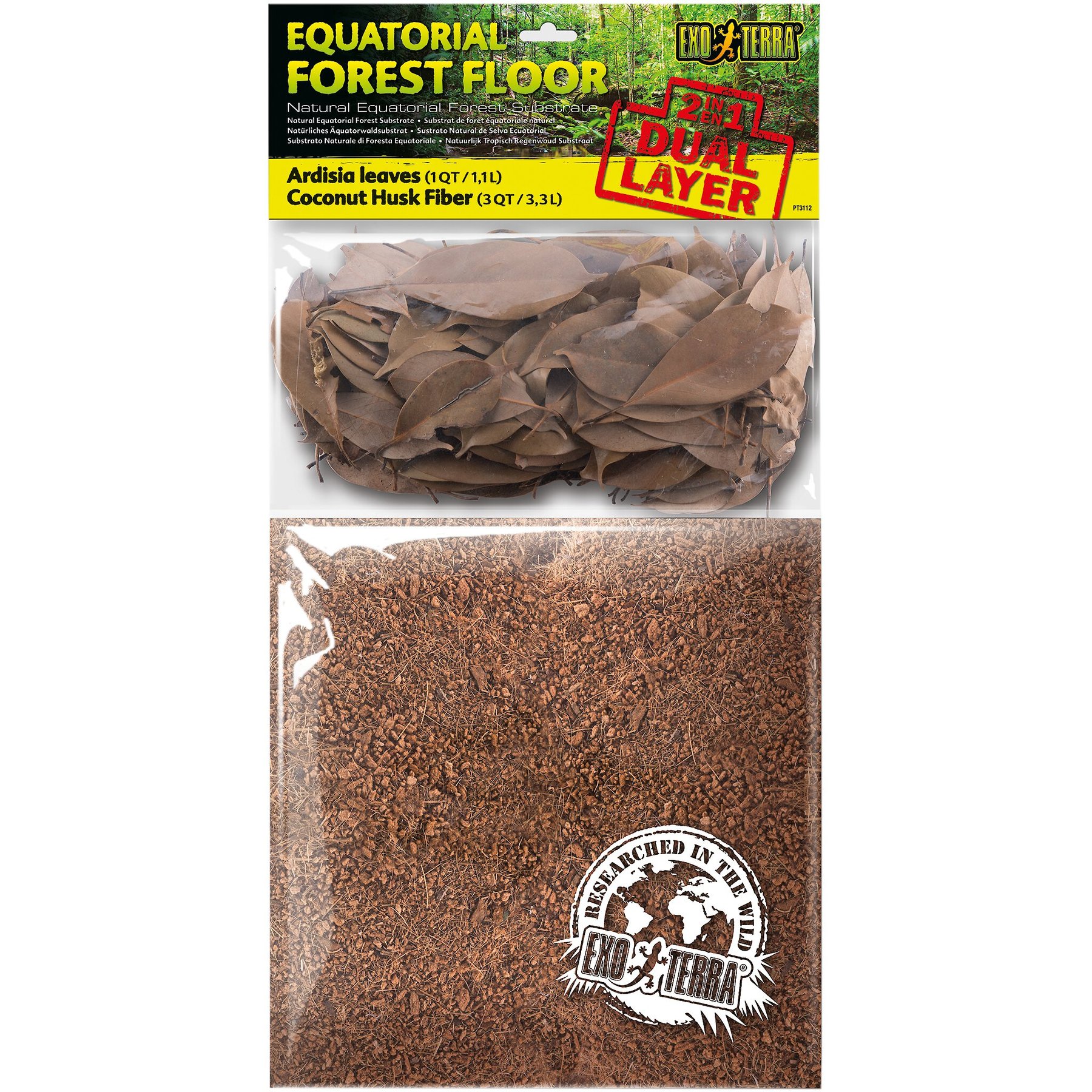 Exo Terra Equatorial Forest Floor Reptile Substrate, 4-qt bag