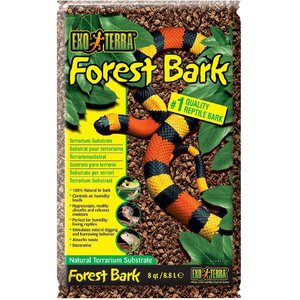 Exo Terra Forest Bark Natural Fir Terrarium Reptile Substrate, 8-qt