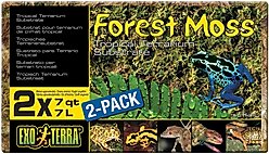 Exo Terra Forest Moss Tropical Terrarium Reptile Substrate, 7-qt, 2 count
