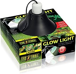 Exo Terra Glow Light Porcelain Reptile Terrarium Lamp, 10-in