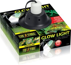 Exo Terra Glow Light Porcelain Reptile Terrarium Lamp, 8.5-in