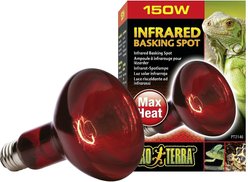 Exo Terra Infrared Basking Reptile Spot Lamp, 150-w bulb, 3 count