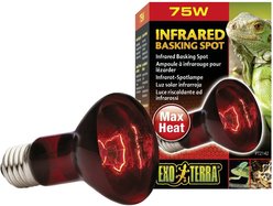 Exo Terra Infrared Basking Reptile Spot Lamp, 75-w bulb