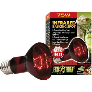 Exo Terra Infrared Basking Reptile Spot Lamp, 75-w bulb