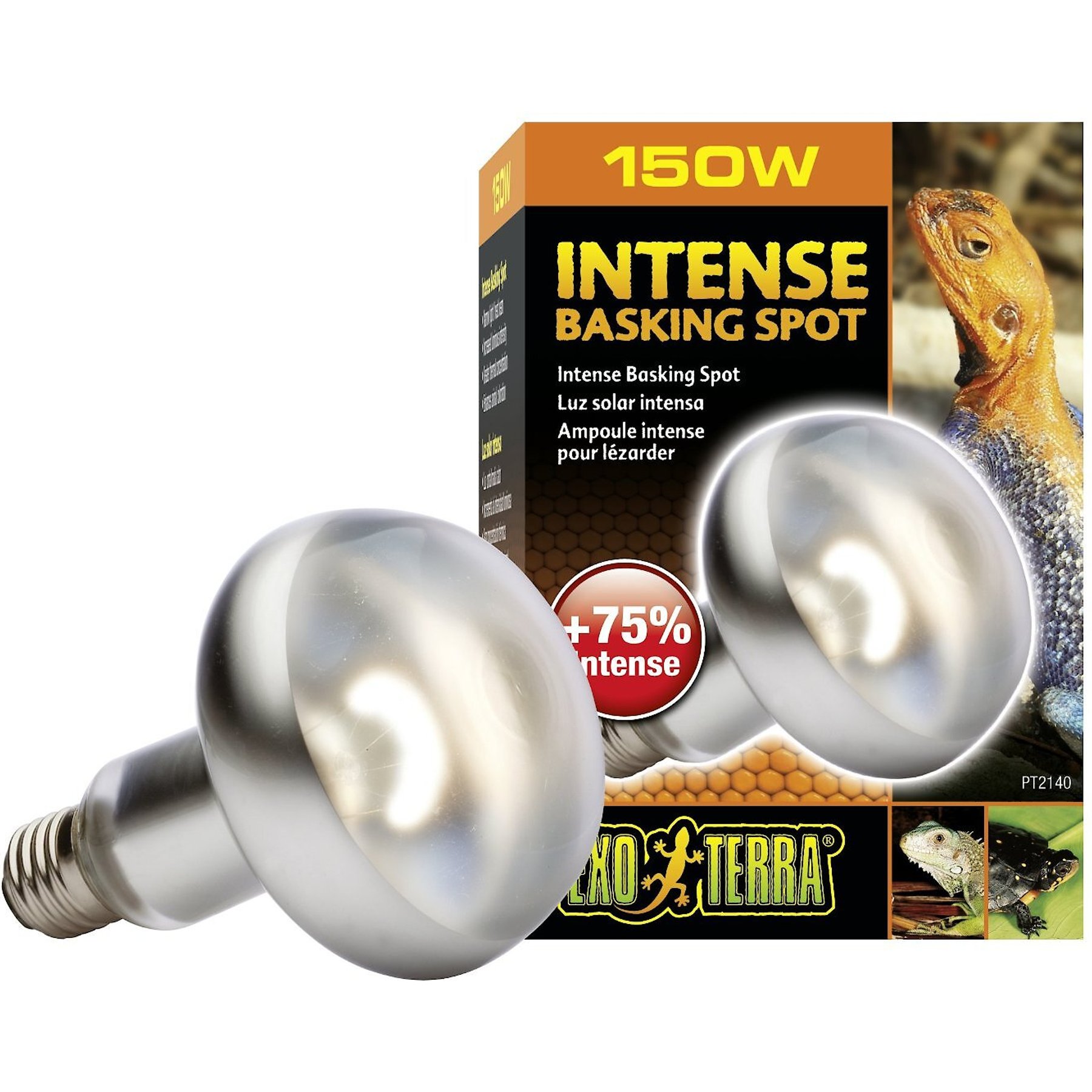 Exo Terra Intense Basking Reptile Spot Lamp, 150-w bulb