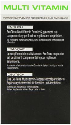 Show full view: Exo Terra Multi Vitamin Reptile & Amphibian Supplement, 2.5-oz box slide 2 of 5