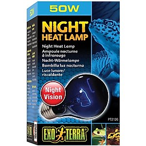 Exo Terra Night Heat Bulb Reptile Lamp, 50-w bulb