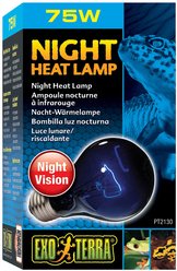 Exo Terra Night Heat Bulb Reptile Lamp, 75-W bulb