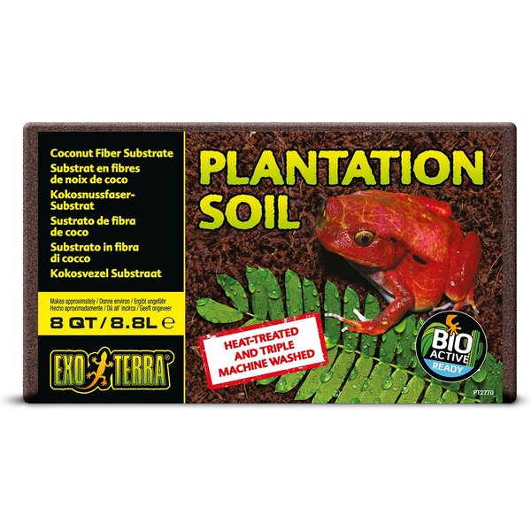 Exo Terra Plantation Soil Brick Tropical Terrarium Reptile Substrate