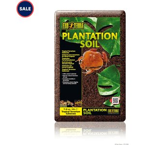 Exo Terra Plantation Soil Tropical Terrarium Reptile Substrate, 7.2-qt