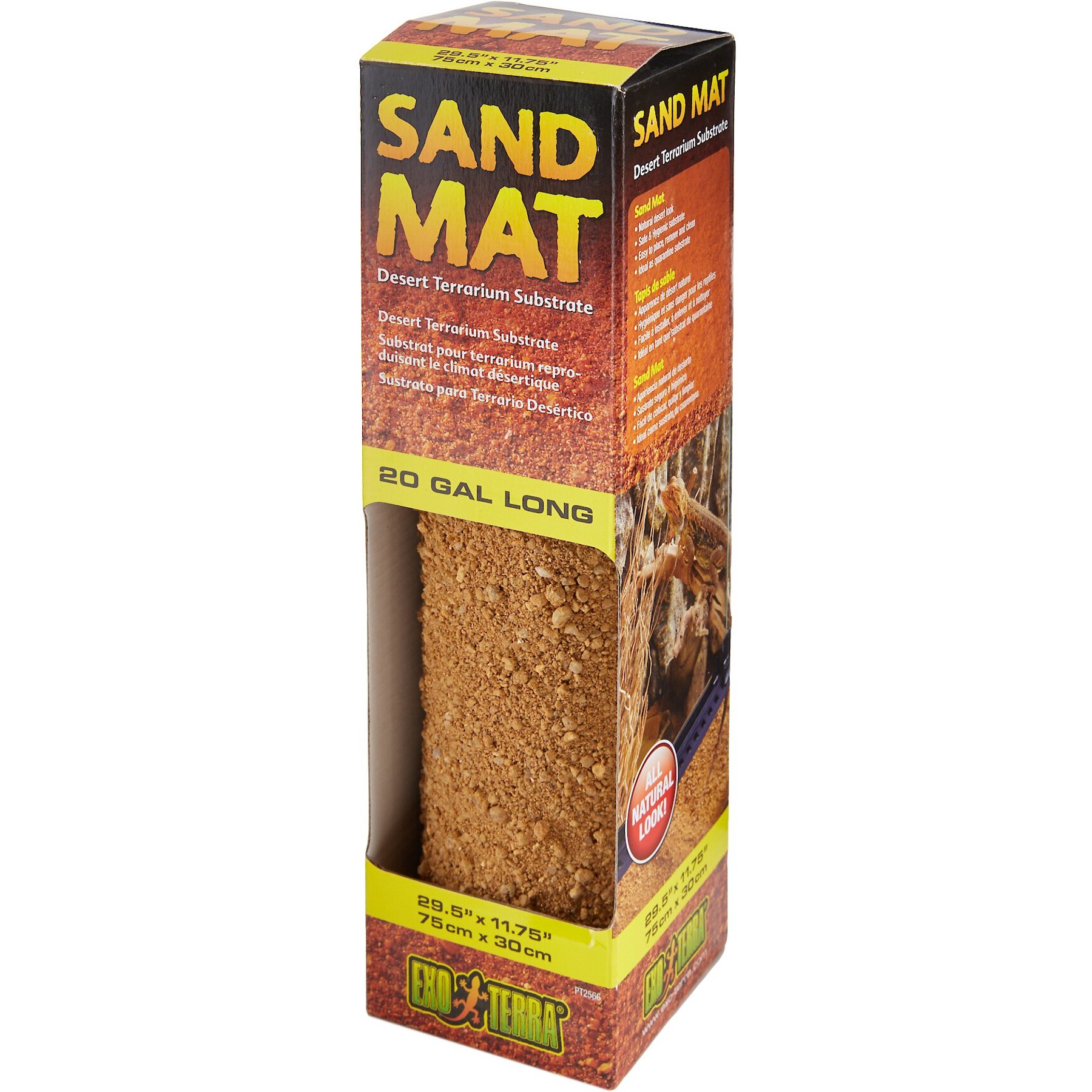 Exo Terra Sand Mat Desert Terrarium Reptile Substrate, 29.5-in
