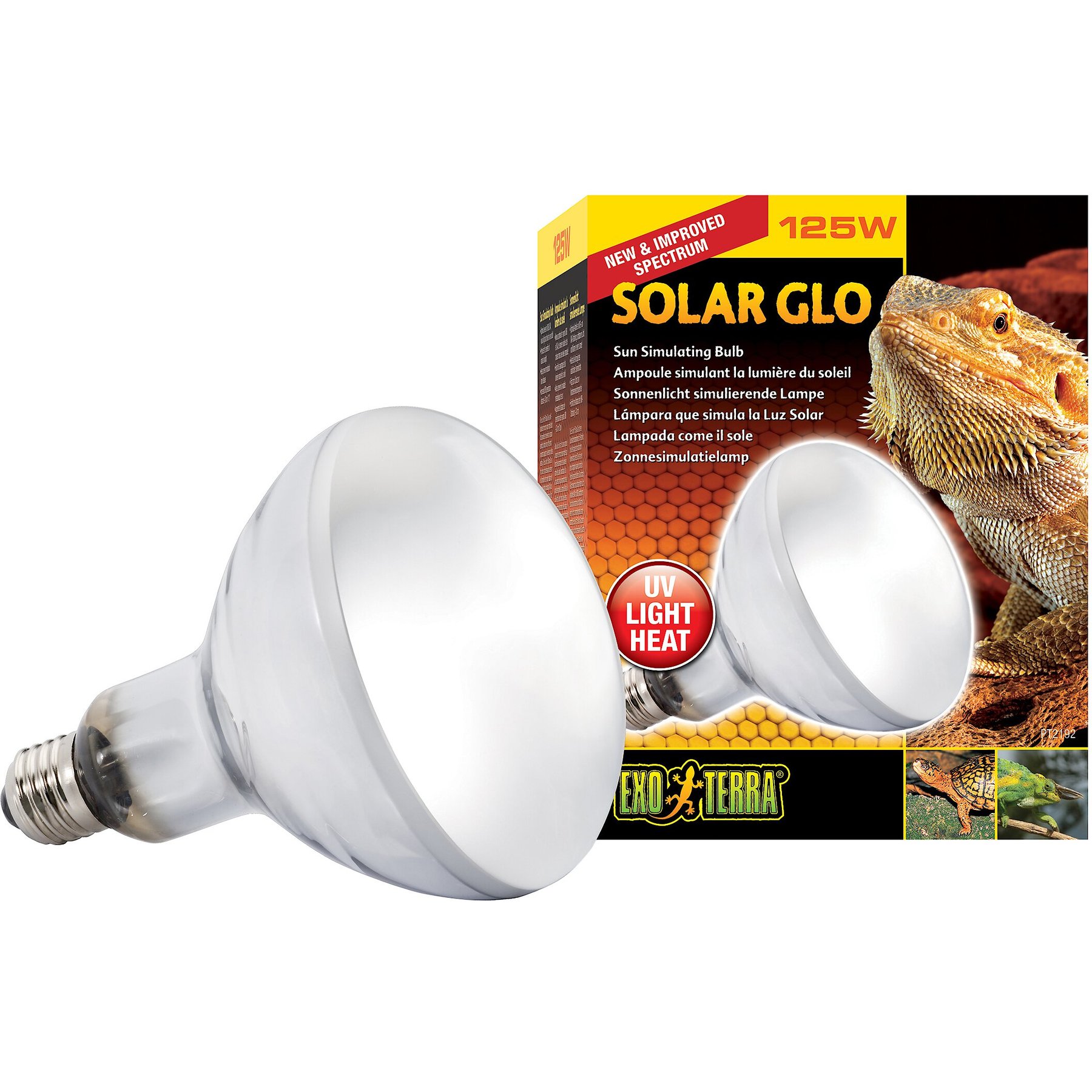 Exo Terra Solar Glo All in One Reptile Bulb, 125-w