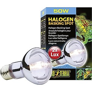 Exo Terra Sun Glo Halogen Daylight Reptile Lamp, 50-w bulb