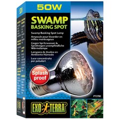Exo Terra Swamp Basking Splash Proof Reptile Spot Lamp, 50-w bulb
