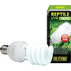Exo Terra Tropical UVB 100 Reptile Bulb, 26-w