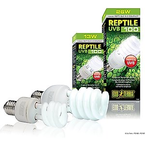Exo Terra Tropical UVB 100 Reptile Bulb, 26-w