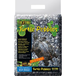 Exo Terra Turtle Large Natural River Pebbles, 10-lb bag