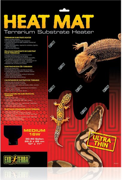 EXO TERRA Ultra Thin Terrarium Substrate Heat Mat, 16 watts