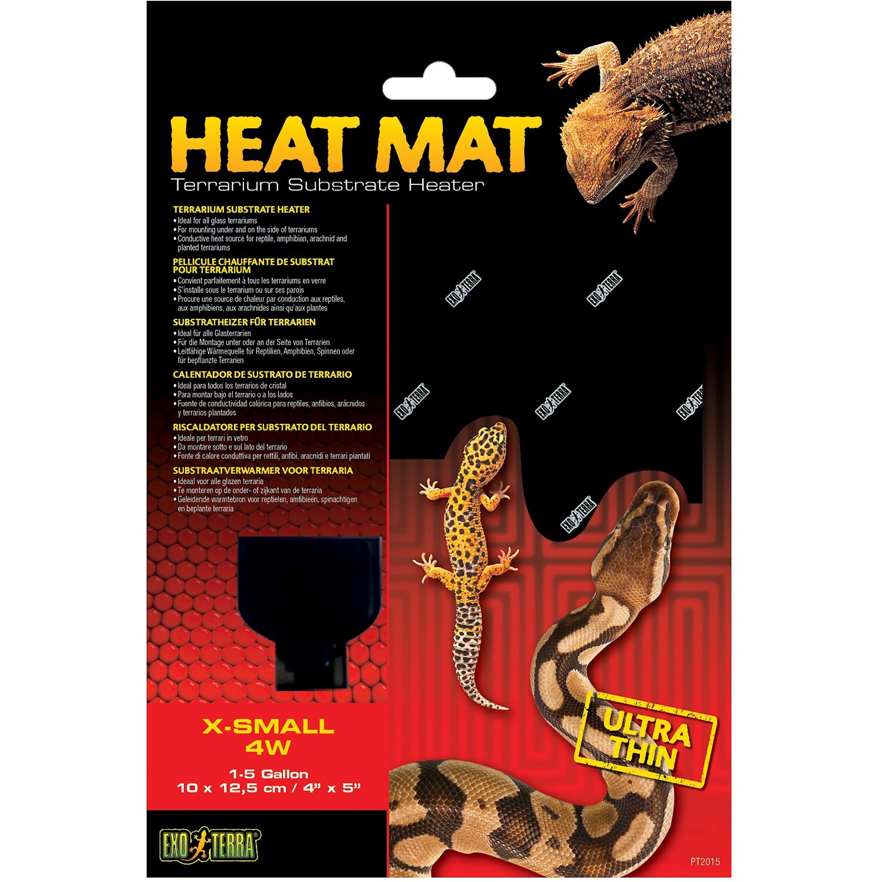 Exo Terra Ultra Thin Terrarium Substrate Heat Mat, 4 watts