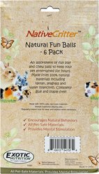 Exotic Nutrition 6 Balls Value Pack Small Pet Chew Toy slide 2 of 4