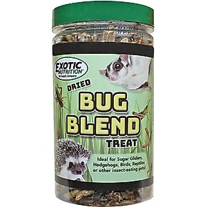 Exotic Nutrition Bug Blend Small Animal Treats, 1.71-oz jar