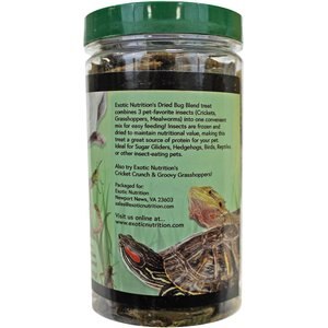 Exotic Nutrition Bug Blend Small Animal Treats, 1.71-oz jar