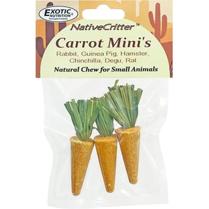 Exotic Nutrition Carrot Minis Small Pet Chew Toy