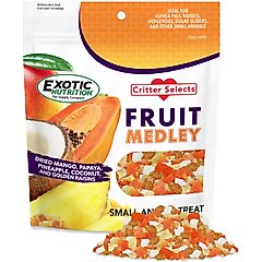 Exotic Nutrition Critter Selects Fruit Medley Small Animal Treats, 4-oz bag