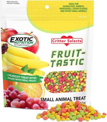 Show full view: Exotic Nutrition Critter Selects Fruit-Tastic Small Animal Treats, 2-oz bag slide 5 of 6