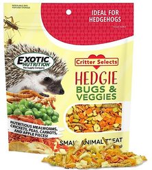 Exotic Nutrition Critter Selects Hedgie Bugs & Veggies Hedgehog Treats, 2.75-oz bag
