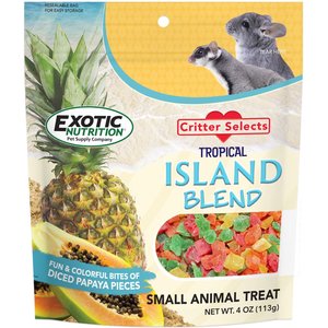Exotic Nutrition Critter Selects Island Blend Small Animal Treats, 4-oz bag