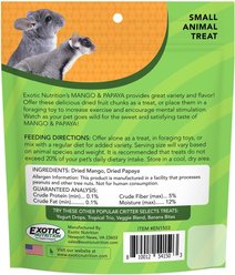 Exotic Nutrition Critter Selects Mango & Papaya Small Animal Treats, 4.5-oz bag slide 2 of 7